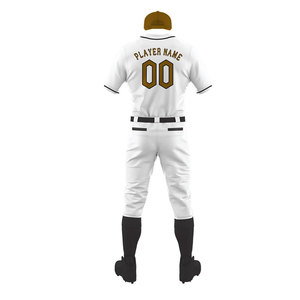 Uniforme de baseball de couleur personnalisée de haute qualité 100% polyester fait équipe porter un uniforme de baseball à vendre - Product Image 3