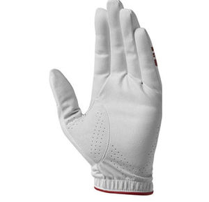 Guantes de golf profesionales para mano izquierda para hombre, cuero suave blanco transpirable con empuñaduras deportivas aplicables - Product Image 2