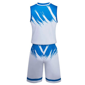 Kit de baloncesto de talla grande, uniforme de baloncesto de punto suave de cobertura completa para entrenamiento, transpirable, duradero, fácil cuidado - Product Image 2