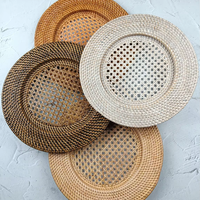 Umweltfreundliche Bohemian-Style Rattan-Tischsets Hitzebeständig Waschbar Geeignet für Hochzeitstisch-Dekorationen