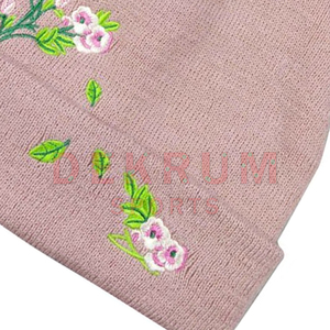 หมวกบีนนี่ผ้าฝ้ายสำหรับฤดูหนาวหมวกบีนนี่แบบถักพร้อมปักโลโก้ออกแบบได้ตามต้องการ-ให้ความอบอุ่นกลางแจ้ง - Product Image 6