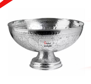 Refroidisseur de vin en acier inoxydable en métal fini argenté au look incroyable pour restaurant et bar d'hôtel - Product Image 2