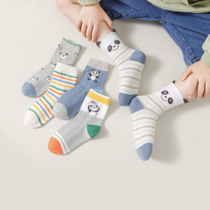 Calcetines de algodón con dibujos de animales bonitos y logotipo personalizado ODM, calcetines de bambú para niños pequeños, calcetines de bebé personalizados al por mayor de alta calidad - Product Image 3