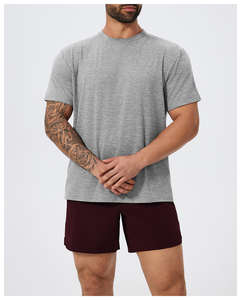 Camiseta deportiva de gimnasio para hombre para ejercicio atlético diario y nivel de rendimiento de carrera con tecnología antiolor - Product Image 4