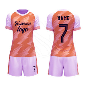Nouvelle combinaison de football pour femmes, chemises et hauts Vêtements de sport respirants de haute qualité Logo personnalisé Impression du nom Ensemble de prix de gros - Product Image 4