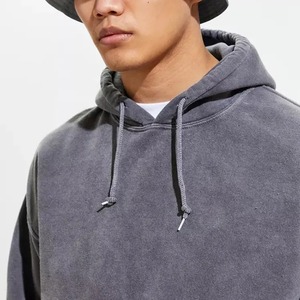 Huile personnalisée surdimensionnée délavée noir lourd vieux pull 100% coton OEM vente en gros personnalisé de haute qualité lourd Co - Product Image 4