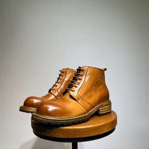 Bottes d'hiver en cuir isolées pour hommes, bottes de neige en cuir thermiques, imperméables pour les conditions extrêmes de froid et de neige - Product Image 4