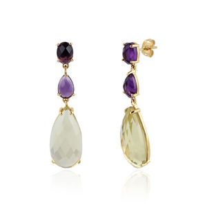 Boucles d'oreilles en argent sterling 925 de luxe avec topaze bleue de Londres pour femmes - Product Image 4