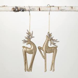 Adornos navideños de Reno colgantes de Metal hechos a mano, árbol decorativo colgante, vacaciones, decoración festiva para el hogar, accesorios de fiesta - Product Image 3