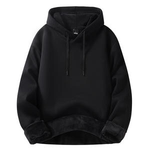 เสื้อสเวตเตอร์มีฮู้ดสำหรับผู้ชาย, เสื้อสเวตเชิ้ตทรงหลวมพิมพ์ลายสกรีนผ้าไหมสำหรับฤดูหนาว - Product Image 4