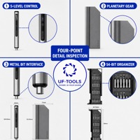 Kit de tournevis électrique N50 54-en-1, 200 tr/min, engrenage planétaire, 500 mAh, type C, ensemble d'outils pour la réparation et l'assemblage d'électronique