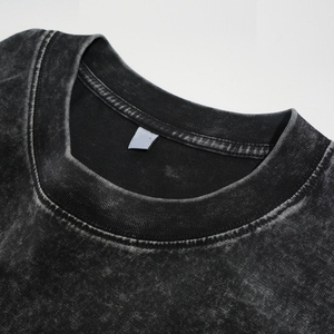 T-shirt surdimensionné lourd noir de haute qualité à bon prix pour hommes t-shirt sur mesure pour hommes - Product Image 5