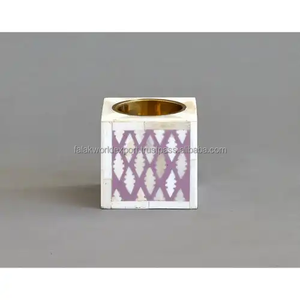 Porte-encens élégant en nacre fait à la main Base en laiton Brûleur de coquillage décoratif en bois pour la méditation Falak World Export - Product Image 3