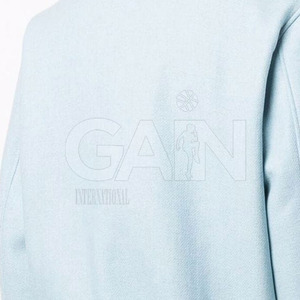 แจ็กเก็ตเลตเตอร์แมนสำหรับผู้ชาย OEM ผ้าขนสัตว์และผ้าฝ้ายมีกระดุมสแน็ปปิดด้านหน้า - Product Image 5