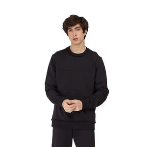 Sweat-shirt à capuche en molleton pour homme en coton 100% décontracté, taille plus, uni, et pantalon de survêtement assorti - Product Image 2