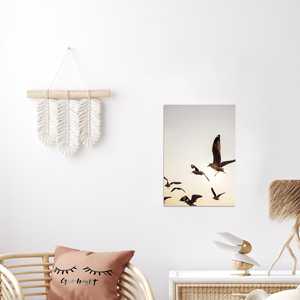 Impresión artística de gaviotas, tamaño DIN A3, diseño único para decoración del hogar - Product Image 3