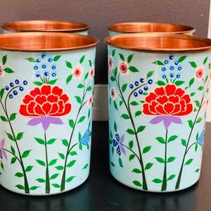 Vaso de cobre 100% de alta demanda de vidrio de cobre de calidad de Nueva Zelanda Sublimación de bricolaje Estilo clásico en blanco - Product Image 5