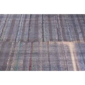 Alfombra de lana hecha a mano gris rústica 2,7 X 8.7ft área grande turca área rectangular Patchwork patrón de pasillo abstracto para adolescentes látex - Product Image 5