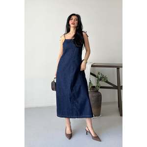 Robe décontractée à bretelles 3085 - Style Slap Bleu marine - Product Image 6