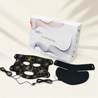 Masque facial de luminothérapie LED 7 couleurs de qualité médicale, conçu pour le visage et le cou, utilisation à domicile, masque de luminothérapie pour le soin de la peau