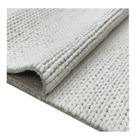 Tapis en laine de Nouvelle-Zélande 100 % naturelle, tissage bulle personnalisable, tapis tressé galet, idéal pour projets de tapisserie et usage domestique, MOQ1