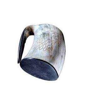 Tasse de corne de bière médiévale Durable de qualité supérieure gravée à la main Viking utilisation potable pour le restaurant servant utiliser une tasse de bière en corne - Product Image 1