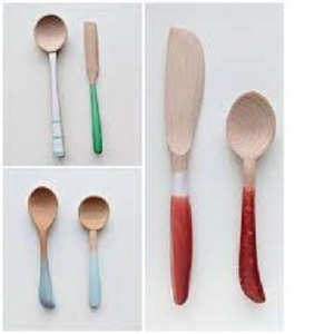 Cuchara de madera Retro de lujo totalmente Natural, vajilla desechable creativa de resina de madera de calidad portátil para regalos de fiesta inspirados en la naturaleza - Product Image 4