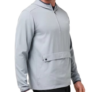 Pullover de golf confortable et léger en polyester respirant, avec col et fermetures éclair, idéal pour le golf, avec fermeture éclair quart de tour - Product Image 2