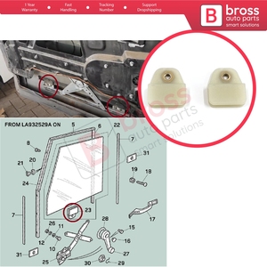 BWR5588 Clips de fixation pour lève-vitre avant (support de verre) pour Land Defender L315 L316 90 110 130 1994-2016 STC4787 - Product Image 5