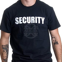 Conjunto de Uniforme de Protección Personalizado al por Mayor: Gorra y Camiseta a Juego para Guardias de Seguridad, Camisa Negra