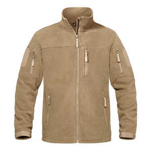 Chaqueta táctica para hombre, abrigo cortavientos con capucha y cremallera, ropa de trabajo de lana de carga de fábricas de ropa, tela de lona - Product Image 2