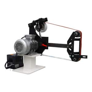 Lijadora de Banda Eléctrica de Velocidad Variable 2000W 110V con 3 Discos Abrasivos, Base para Afilador de Cuchillos y Convertidor de Frecuencia para Bandas de 71-82 Pulgadas - Product Image 1