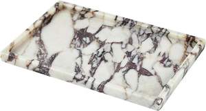 Trending Design Classic White Marble Tray For Entryway Holding Daily <b>Essentials</b> While Adding Stylish Decorative Touch - Product Image 2