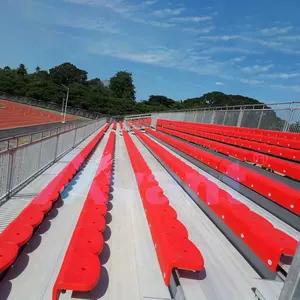 Arquibancada em alumínio para arquibancada, estrutura metálica de aço para arquibancada, arquibancada em 9 fileiras, assentos temporários para estádio de futebol, para público, exterior, avante