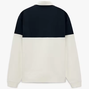 Wholesale Patchwork Fabric <b>Polo</b> <b>Shirts</b> <b>Long</b> <b>Sleeve</b> Casual <b>Men's</b> Button <b>Shirt</b> Custom Logo 100% Cotton Lapel Tshirt - Product Image 3