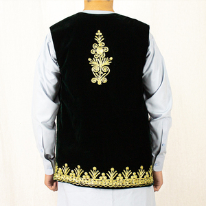 Prix usine 2025 nouveauté hommes Afghani Style mariage manteau surdimensionné léger respirant col en v hiver broderie - Product Image 6