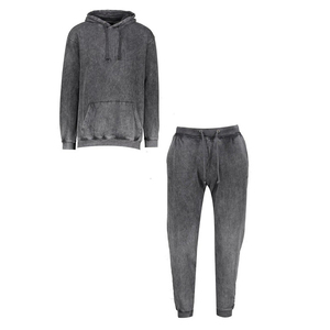 Ensemble de sport OEM 2 pièces survêtement pour hommes entraînement à manches longues sweat à capuche pantalon quantité en vrac vente en gros dernier - Product Image 1