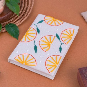 Cuaderno bordado ecológico Citrus Costura Tela Diario Cuaderno bordado hecho a mano - Product Image 2