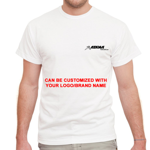 เสื้อผ้าผู้ชายแบบปรับแต่งได้เสื้อยืดแขนสั้นผ้าฝ้ายโพลีเอสเตอร์ผสมย้อมด้วยดีไซน์ว่างเปล่า - Product Image 5