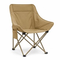 Chaise lune en acier inoxydable avec tissu Oxford, pliable, pour camping, installation rapide, robuste, pour hôtels, restaurants, terrasses et extérieur