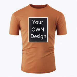 Personnalisable en gros hommes t-shirts personnalisés fabricant logo de marque personnalisé coupe sèche t-shirt respirant séchage rapide en remise en gros - Product Image 4