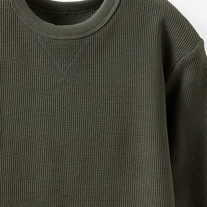T-shirt per Bambini in Cotone <span class=keywords><strong>di</strong></span> Bambù, Magliette Waffle per Bambini, T-shirt in Maglia Organica per Ragazzi, Top Personalizzati per Bambini, <span class=keywords><strong>Abbigliamento</strong></span> Sostenibile per Bambini - Product Image 3