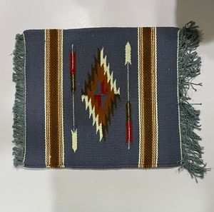 Super Quality 100% Wool Tan Southwest Design Saddle Blanket <b>Wristlet</b> With Magnet Closure & Inside Pocket Bohemian Style Supplier - Product Image 6