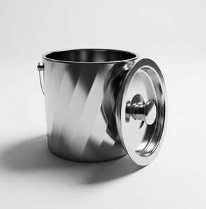 large capacity beverage cooler <b>tub</b> hammered <b>metal</b> ice bucket drink ice bucket for bar & party rustic galvanized drink <b>tub</b> - Product Image 2