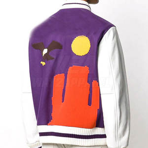 แจ็กเก็ตตัวอักษรสำหรับผู้ชายขนาดผู้ใหญ่แจ็กเก็ตฤดูหนาวคุณภาพสูง - Product Image 2