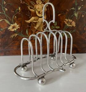 Support à pain en argent antique pour le petit-déjeuner, accessoires de cuisine, rangement et organisation à domicile, porte-pains - Product Image 4