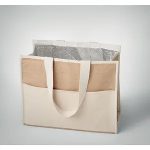Sacs fourre-tout promotionnels personnalisés en jute Campo De Geli pour le merchandising - Product Image 1