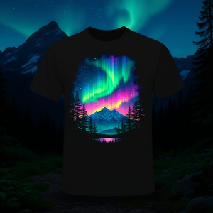 T-Shirt Paesaggio Scenico Aurora Boreale - Prodotto Promozionale Premium - Product Image 3
