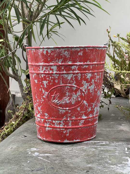 Farmhouse Rustic Bucket for Home and Garden Decor Handcrafted in India With Experienced Hands