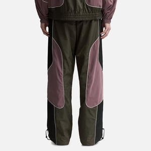 Custom Nylon High Quality Men Vintage Sports Baggy Pants Polyester Waterproof Patchwork Parachute <b>Track</b> Pants Men - Product Image 5